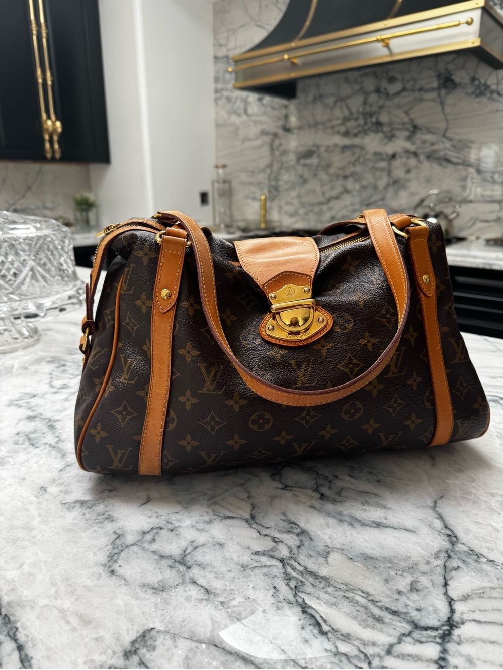 Louis Vuitton Brown Stresa PM Monogram Canvas Shoulder Bag